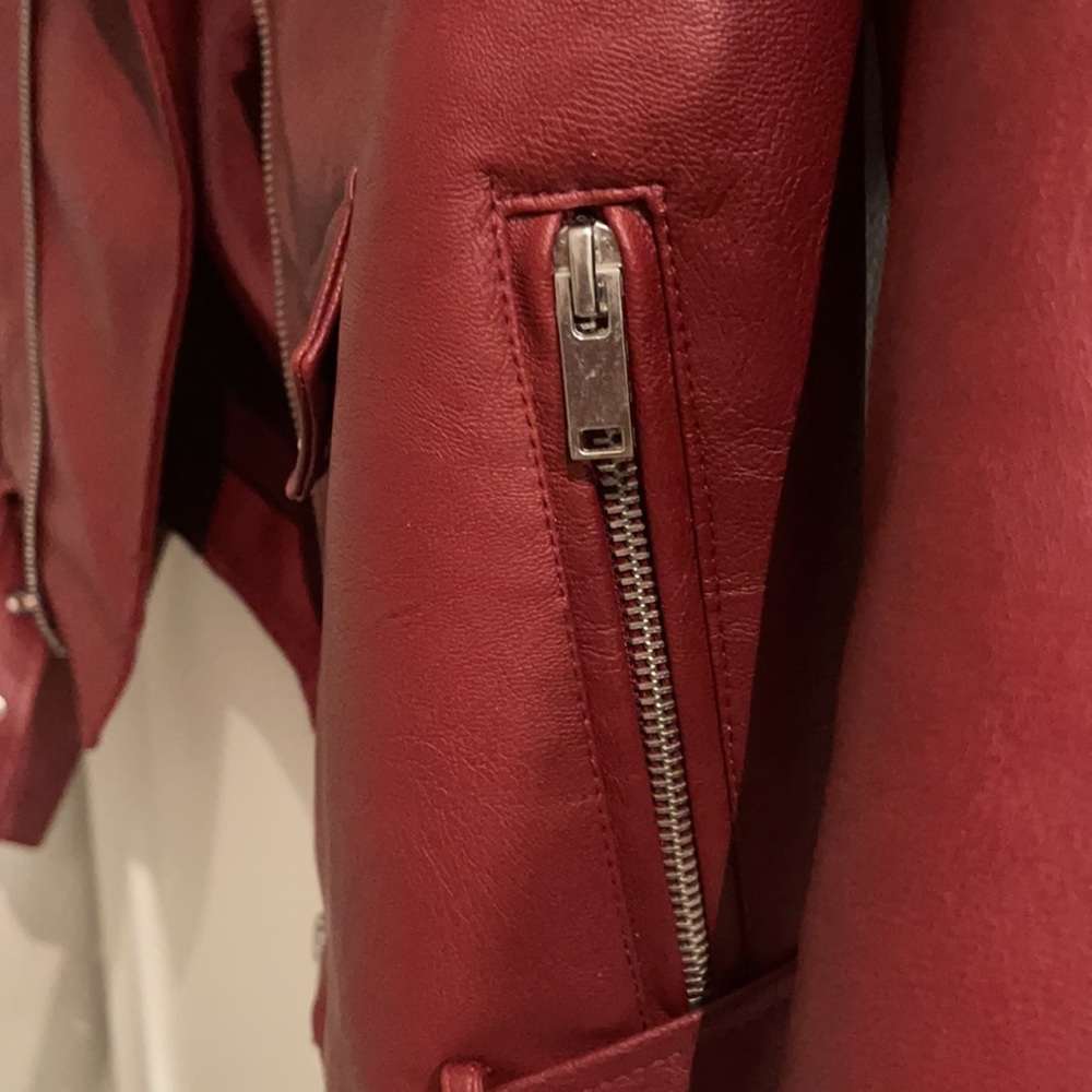 Red Bomber Jacket - Picture 6 of 7
